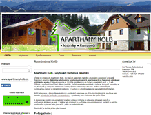 Tablet Screenshot of apartmanykolb.cz